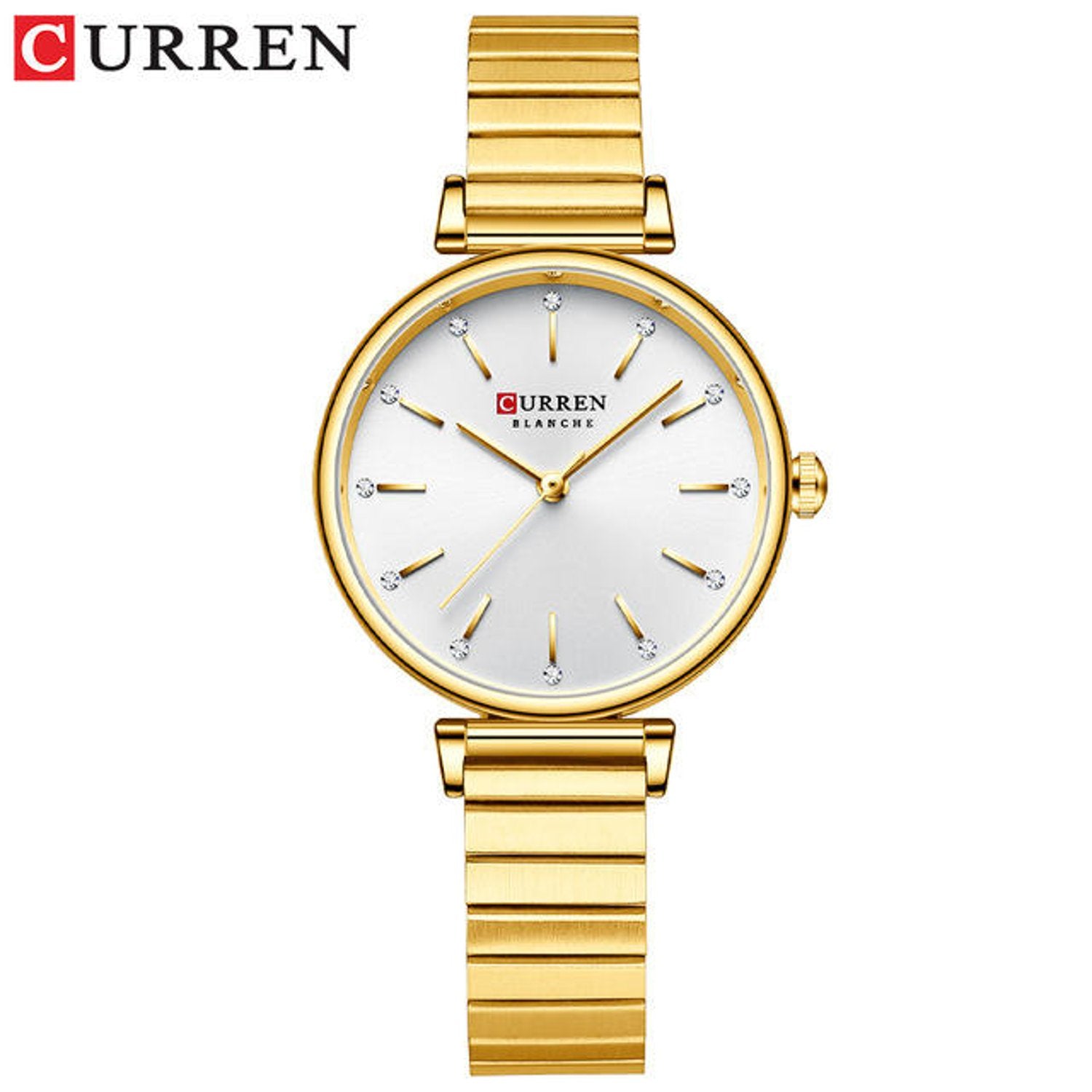 Curren Stainless Steel Luxury Fashion Wristwatch | CRN9081 | For Women | Best Watches and Accessories in Bahrain | Halabh