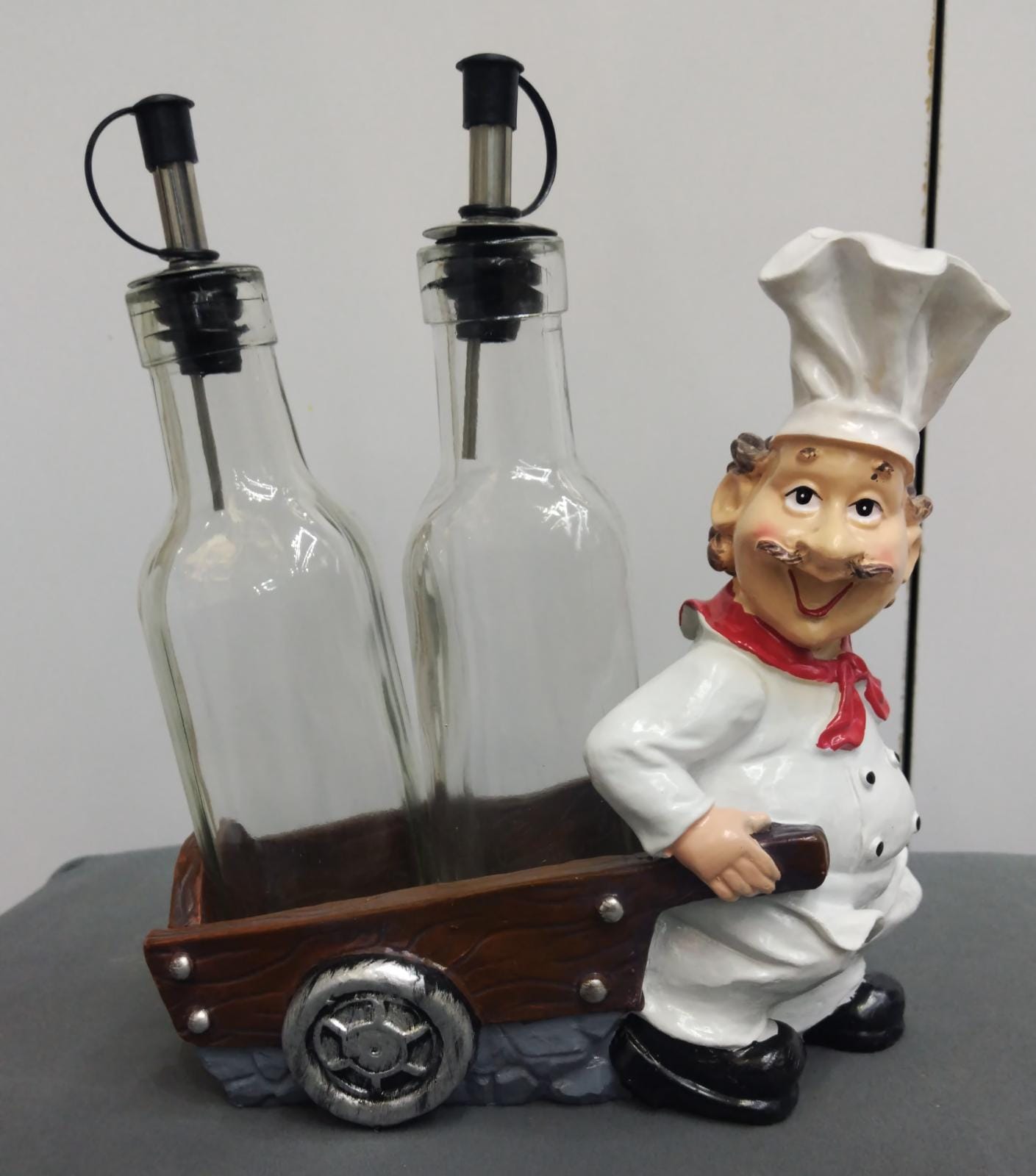 Decorative Statues Chef Oil & Vinegar Bottles | Home Decor | Halabh.com