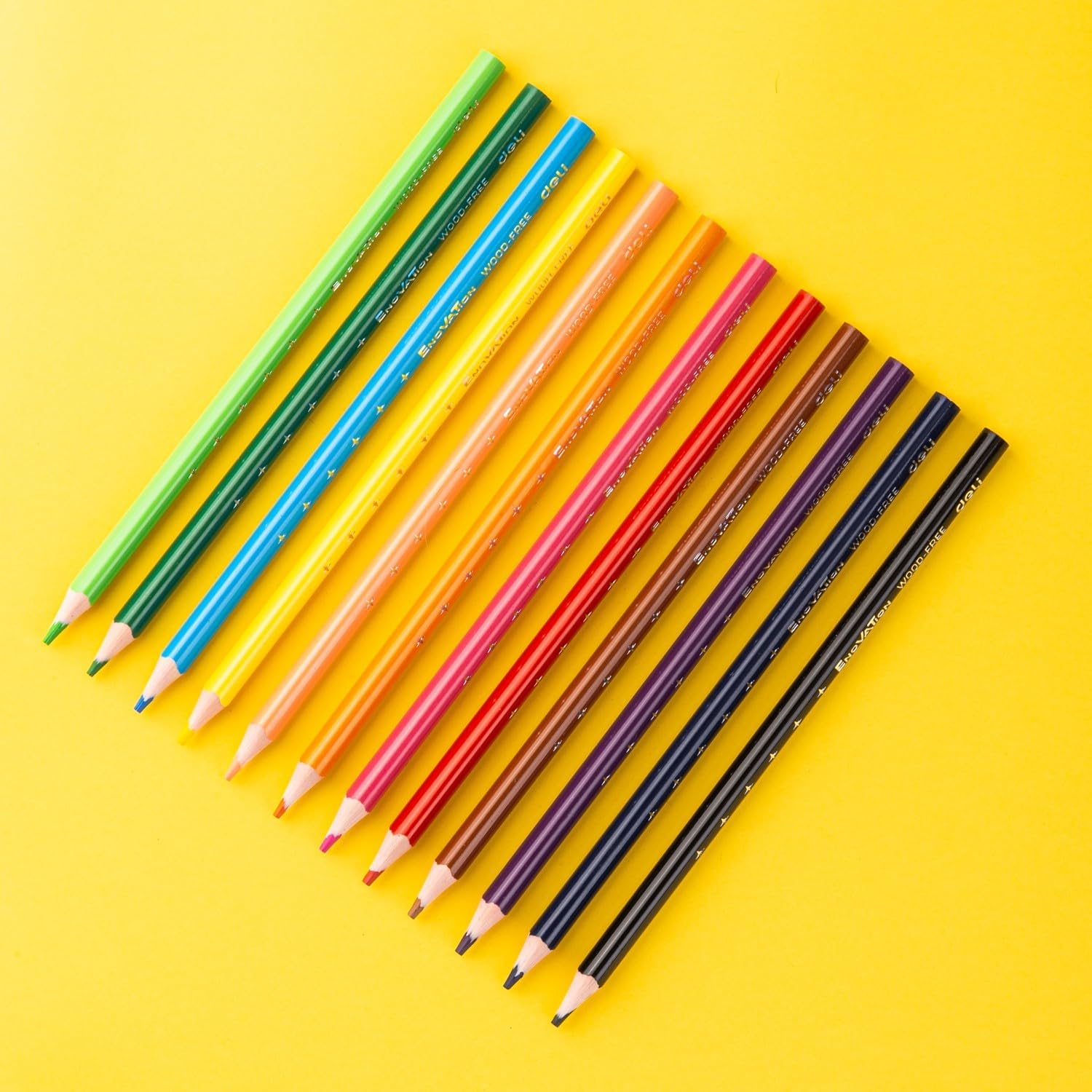 Deli Colored Pencil Set | 12 Assorted Colors | Office Supplies and Stationery in Bahrain | Halabh