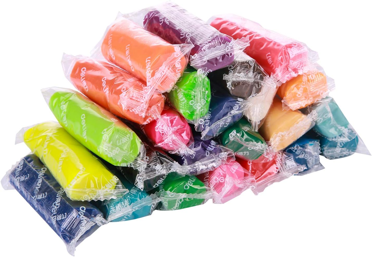 Deli Super Wing Clay Dough 24pcs Colors | School Stationary | Halabh.com