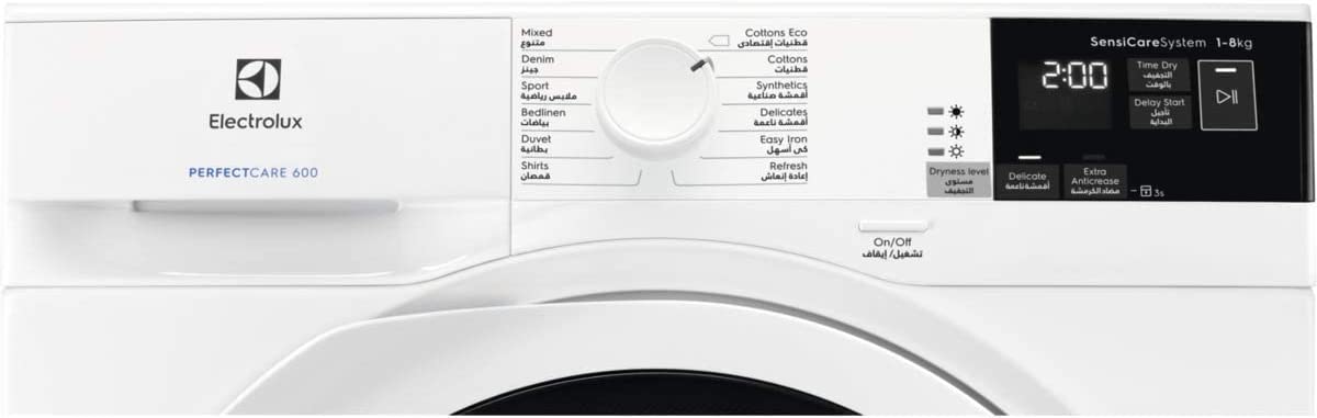 Electrolux Dryer White 8Kg | Best Dryer in Bahrain | Halabh.com