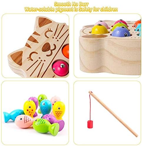 Enlitoys Wooden Fishing Game Montessori Toys | Best Baby Toys in Bahrain | Halabh.com