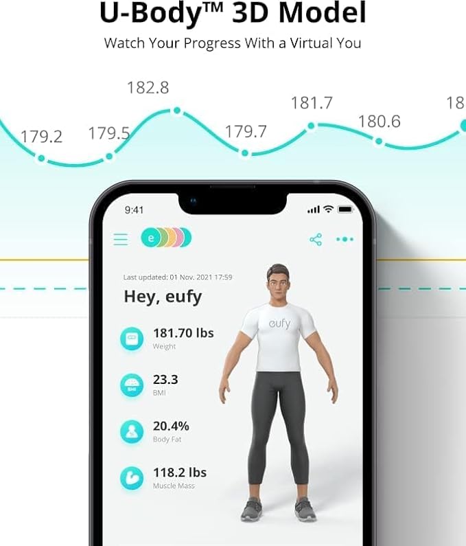 Eufy Smart Scale P2 Black | Best Weight Scales n Bahrain | Personal Care Accessories | Halabh.com