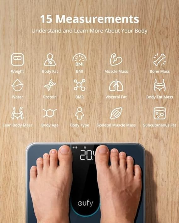 Eufy Smart Scale P2 Black | Best Weight Scales n Bahrain | Personal Care Accessories | Halabh.com