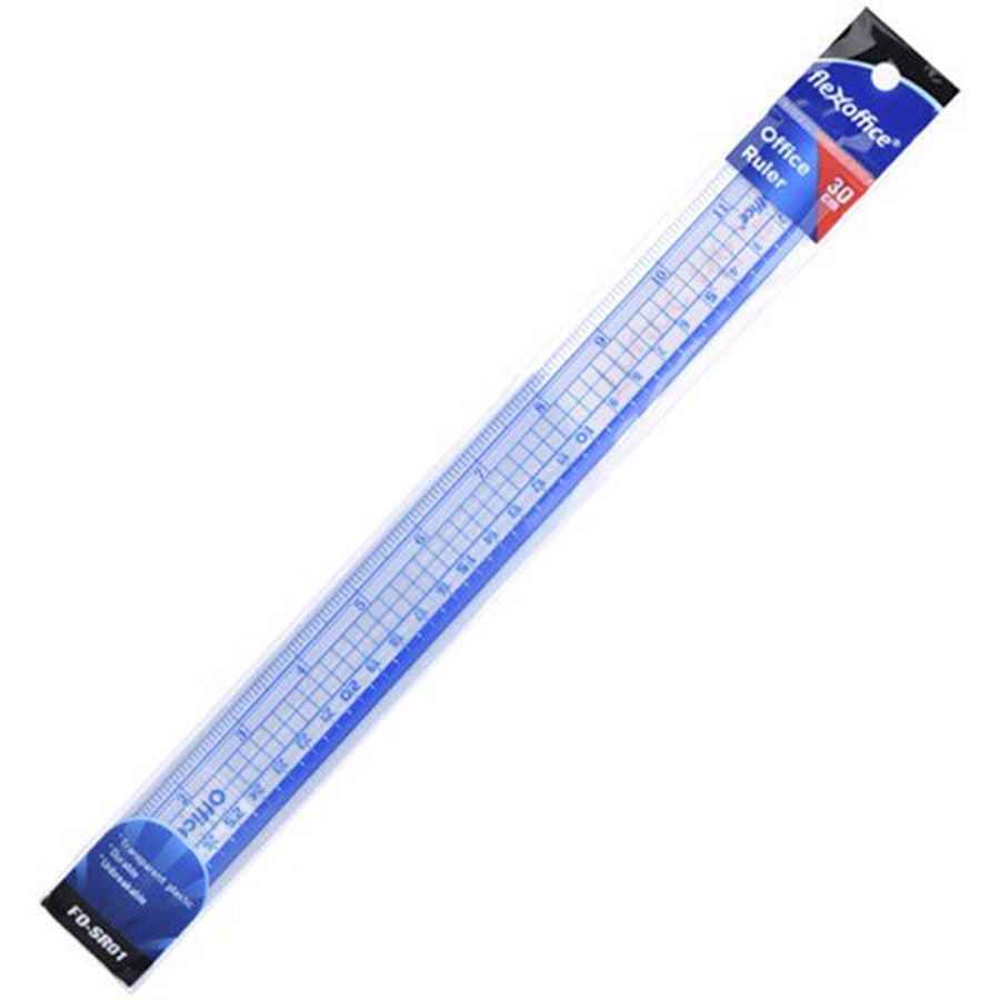 Flexoffice Plastic Ruler 30Cm | Best Rulers in Bahrain | School Stationary's | Halabh.com