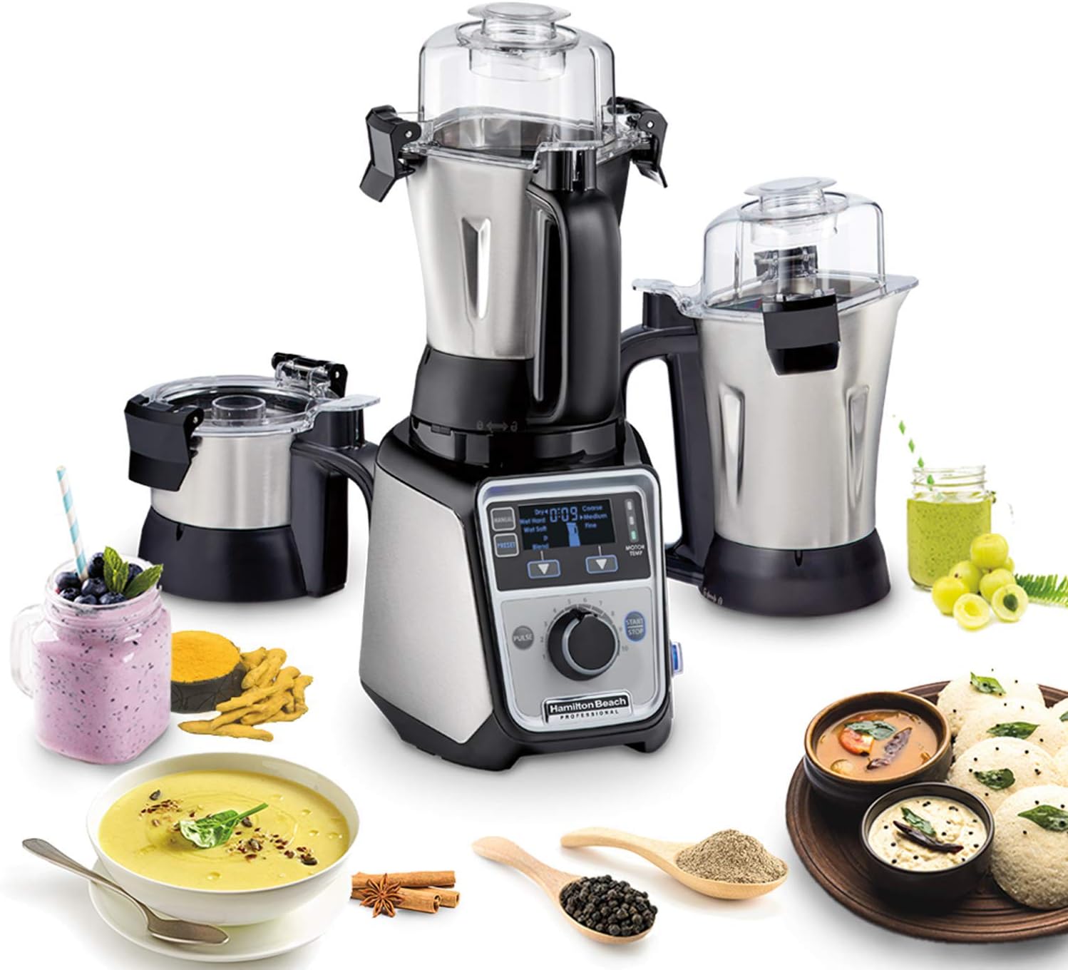 Hamilton Beach 4-in-1 Juicer Mixer Grinder 1400 Watt | Kitchen Appliances | Kitchen & Dinning | Best Mixer Grander in Bahrain | Halabh.com