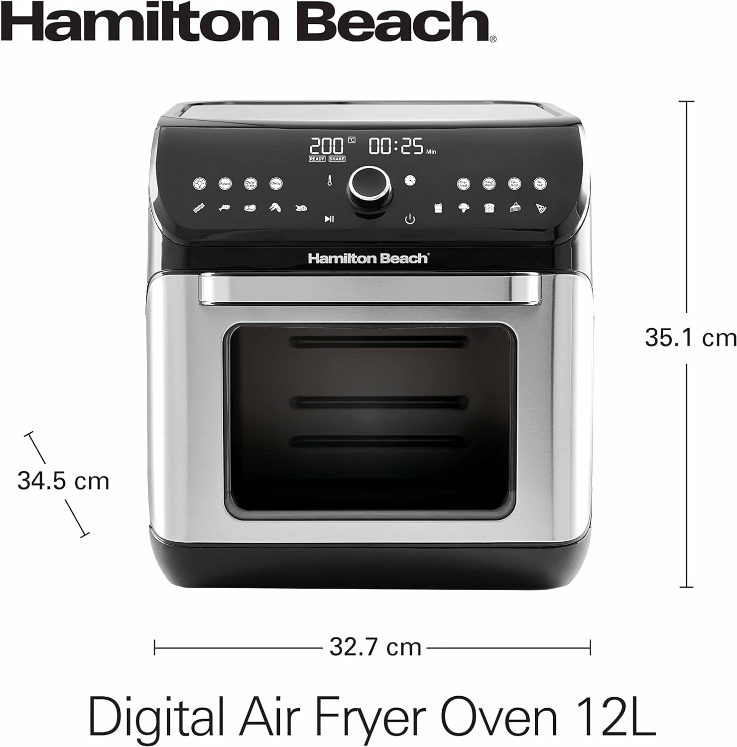 Hamilton Beach Digital Air Fryer Oven 1500W | Kitchen Appliances | Best Air Fryer Oven in Bahrain | Kitchen & Dinning | Halabh.com