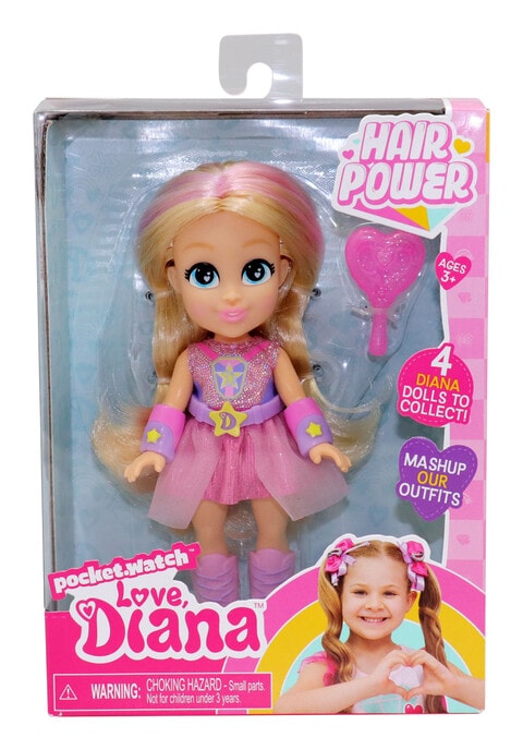 Headstart Love Diana Hair Power Doll | Size 6 Inch | Baby Toys and Gifts | Toys for Kids in Bahrain | Halabh