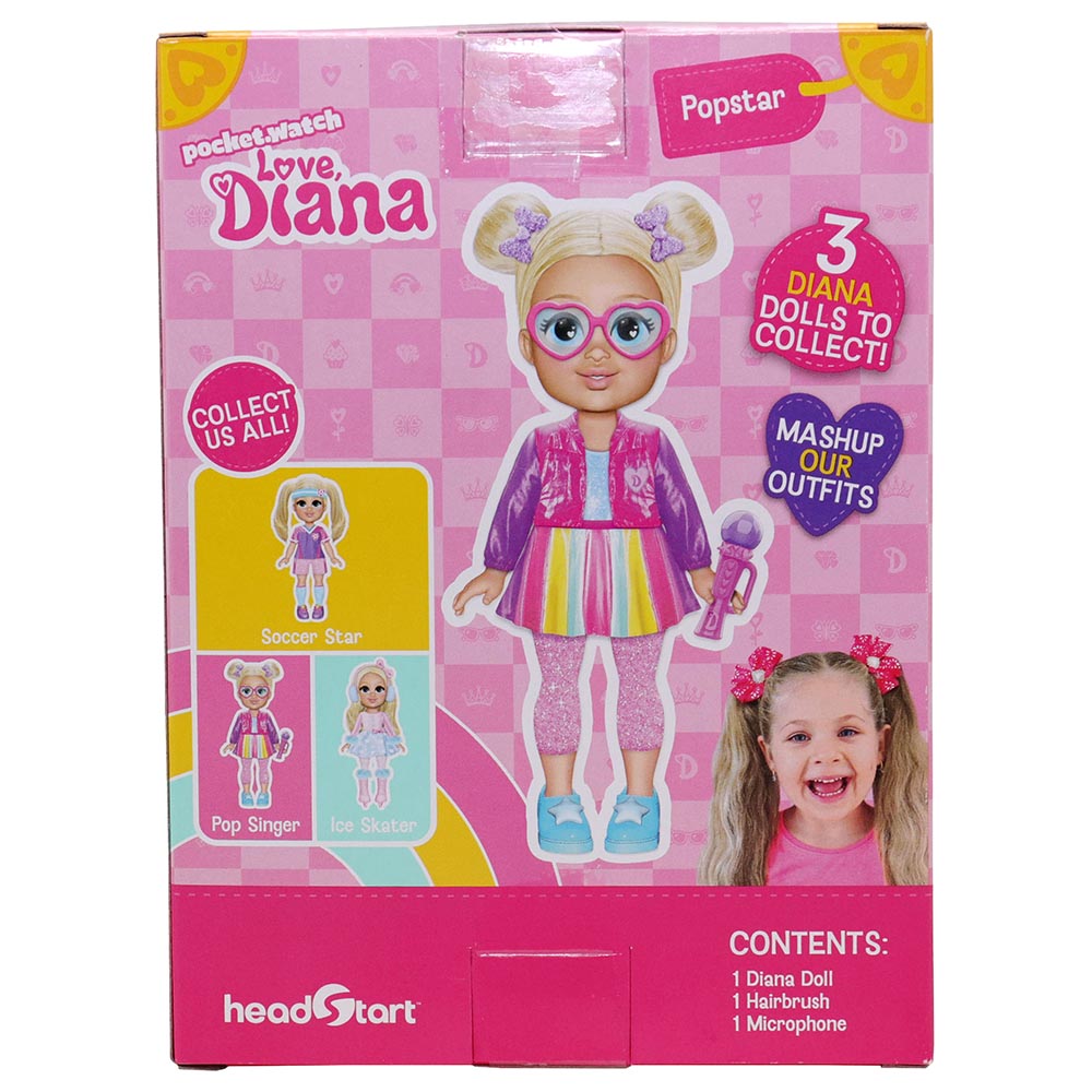Headstart Love Diana Popstar Doll | Size 6 Inch | Baby Toys and Gifts | Toys for Kids in Bahrain | Halabh