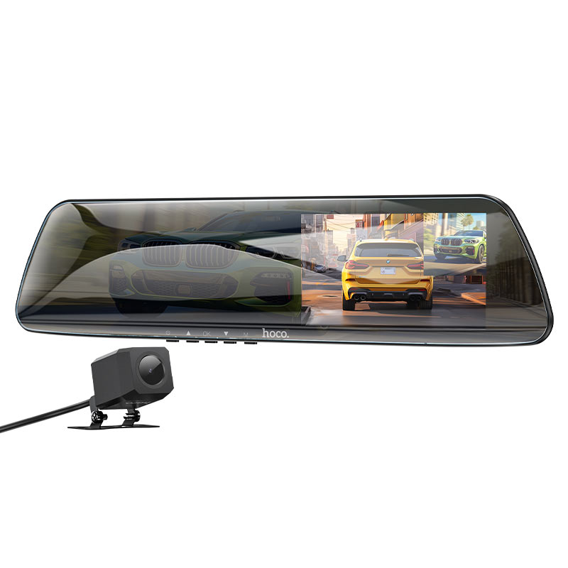 Hoco Dash Cam Dual Channel Driving Recorder | Best Driving Recorder in Bahrain | Car Accessories | Halabh.com