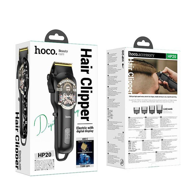 Hoco Electric Hair Clipper with Digital Display | Best Hair Clipper in Bahrain | Beauty & Personal Care | Halabh.com