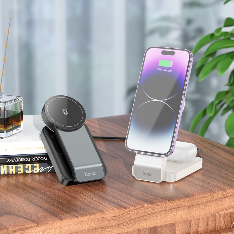 Hoco Noble Tabletop Fast Wireless Charger 5W | Best Wireless Charger in Bahrain | Mobile & Accessories | Halabh.com