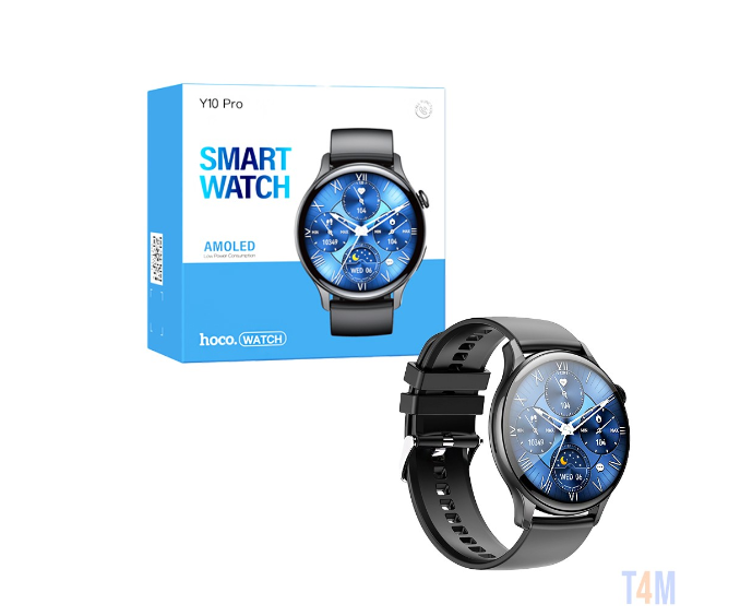 Hoco Y10 Pro Smart Watch Bright Black | Watches & Jewelry | Best Smart Watches in Bahrain | Halabh.com 