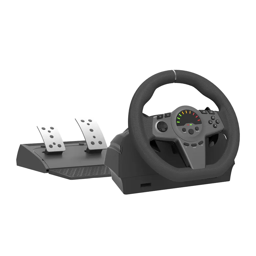 Honson Gaming 270 DE Racing Steering Wheel | Best Gaming Wheel in Bahrain | Gaming Console | Halabh.com