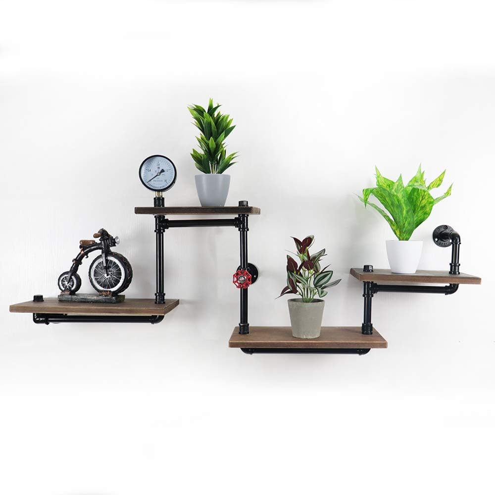 Industrial Pipe Ladder Shelf Corner Shelf | Home Decor | Halabh.com