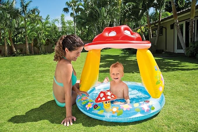 Intex Inflatable Mushroom Baby Pool | Best Swimming Accessories in Bahrain | Halabh.com