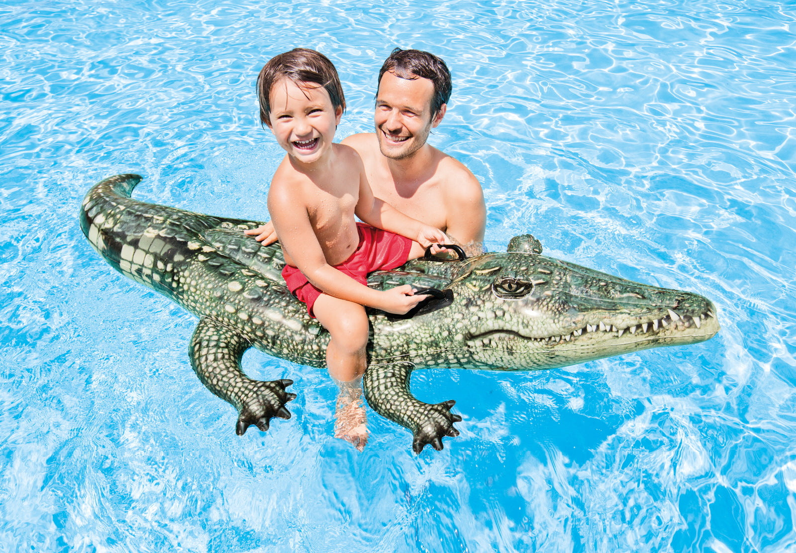 Intex Inflatable Ride On- Crocodile Float Pool | Best Inflatable Pool in Bahrain | Swimming Accessories | Halabh.com