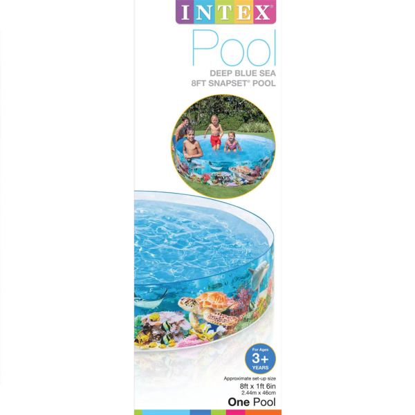 Intex Snap Set Paddling Pool Deep Blue Sea 8 Ft | Swimming Pool Accessories | Best Inflatable Pool in Bahrain | Halabh.com