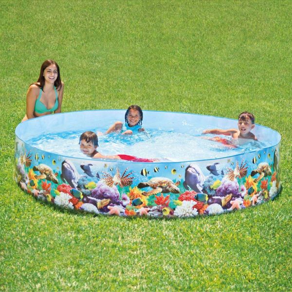 Intex Snap Set Paddling Pool Deep Blue Sea 8 Ft | Swimming Pool Accessories | Best Inflatable Pool in Bahrain | Halabh.com