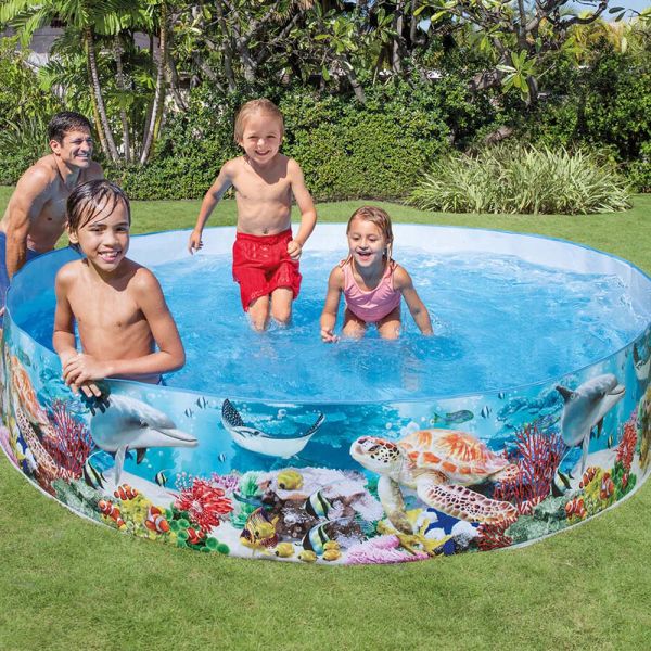 Intex Snap Set Paddling Pool Deep Blue Sea 8 Ft | Swimming Pool Accessories | Best Inflatable Pool in Bahrain | Halabh.com