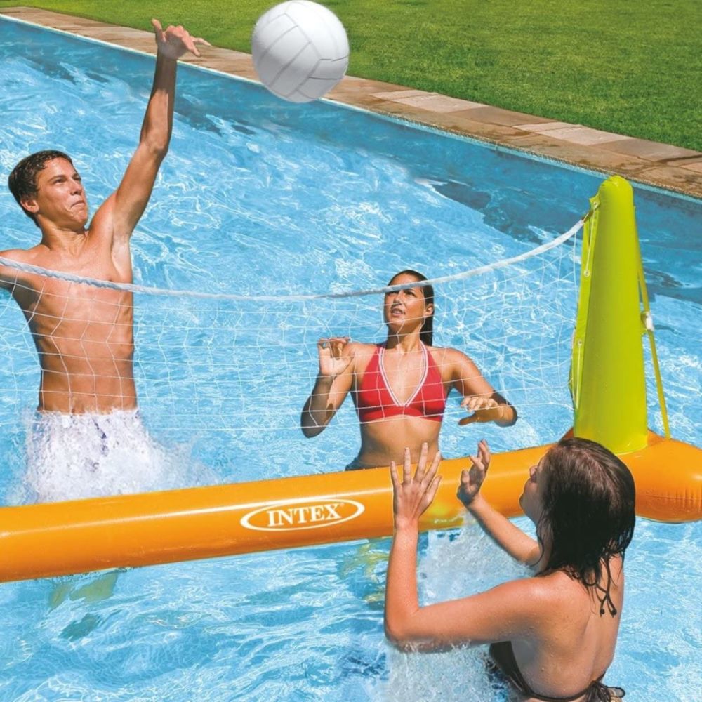 Intex inflatable Floating Volleyball Set | Swimming Accessories | Best Inflatable Volley Ball Set in Bahrain | Halabh.com