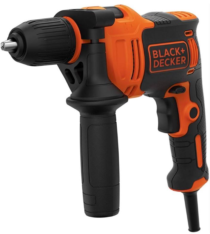 Black+Decker 550W 2800 RPM Corded Hammer Drill - BEH550-GB