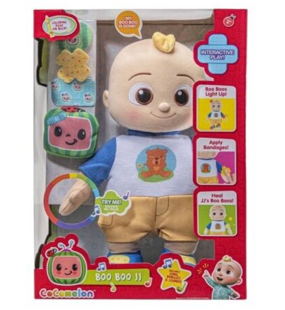 Jazwares Cocomelon Boo Boo JJ Interactive Light Up Plush Toy | 12 Inch | Baby Toys and Gifts | Toys for Kids in Bahrain - Halabh
