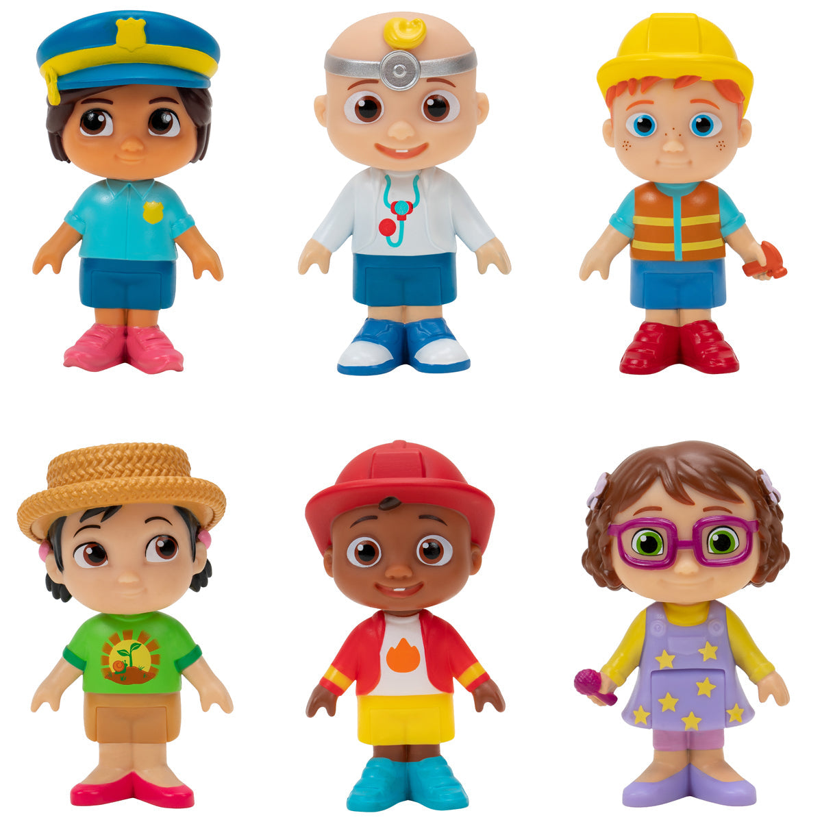Jazwares Cocomelon Career Friends | 6 Figure Pack | Baby Toys and Gifts | Toys for Kids in Bahrain | Halabh