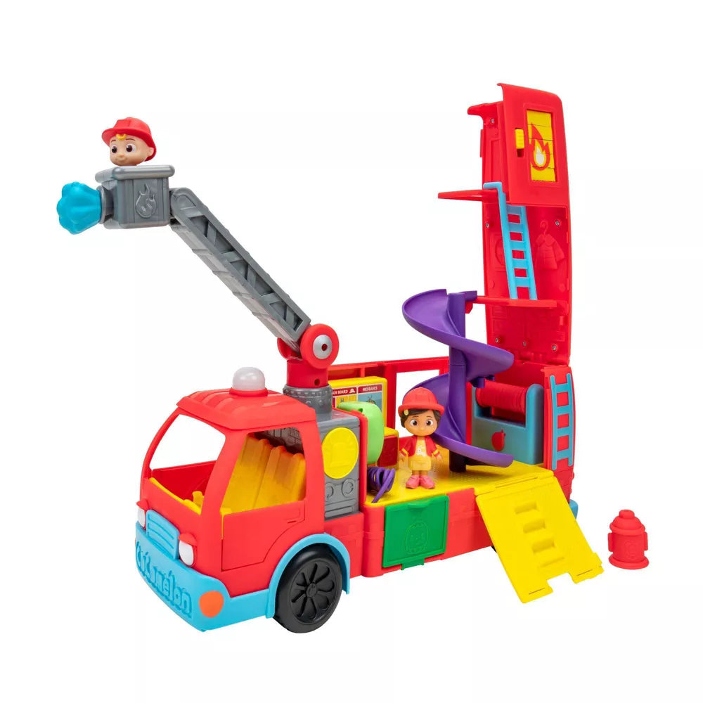 Jazwares Cocomelon Deluxe Transforming Fire Truck in Bahrain | Baby Toys and Gifts | Toys for Kids in Bahrain | Vehicle Toy | Halabh
