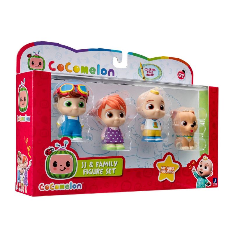 Jazwares Cocomelon JJ and Family Figure Set | 4 Pcs | Baby Toys and Gifts | Toys for Kids in Bahrain | Halabh