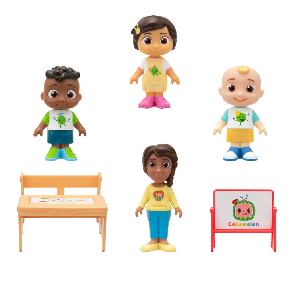 Jazwares Cocomelon School Time JJ and Friends Figures Multi Pack | Baby Toys and Gifts | Toys for Kids in Bahrain | Halabh