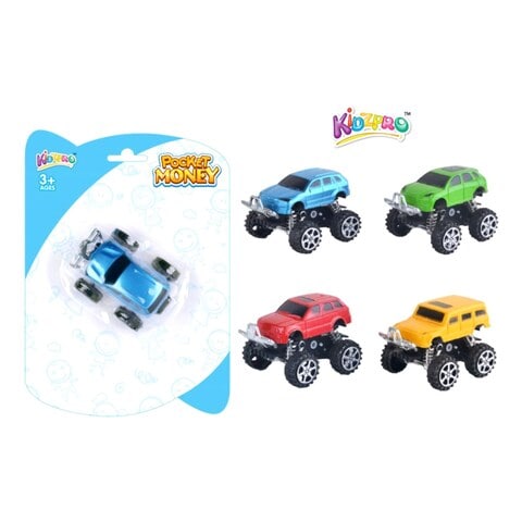 Kidzpro Pocket Money Pull Back Off Road Car | Multicolour | Baby Toys and Gifts | Vehicle Toys | Toys for Kids in Bahrain | Halabh