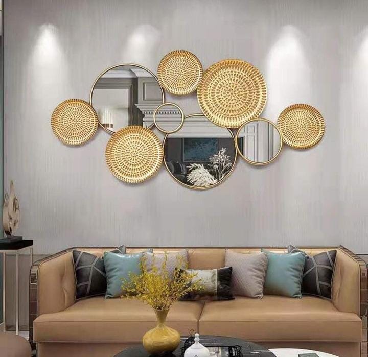 Metal Round Wall Decoration Mirror | Home Decor | Halabh.com