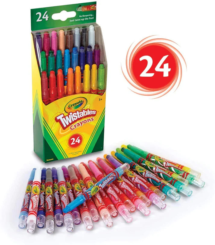 Mini Flexible Crayola Crayons - 24 CT | Best Colorful Pen in Bahrain | School Stationary's | Halabh.com