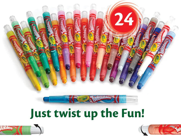 Mini Flexible Crayola Crayons - 24 CT | Best Colorful Pen in Bahrain | School Stationary's | Halabh.com