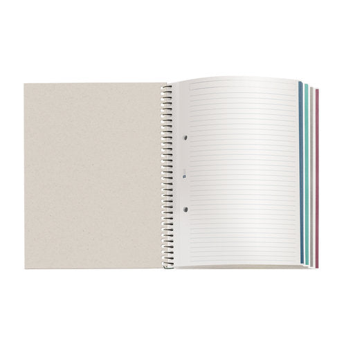 Miquelrius A5 120-Page Horizon Ring Notebook Lilac Garden | School Stationary | Halabh.com