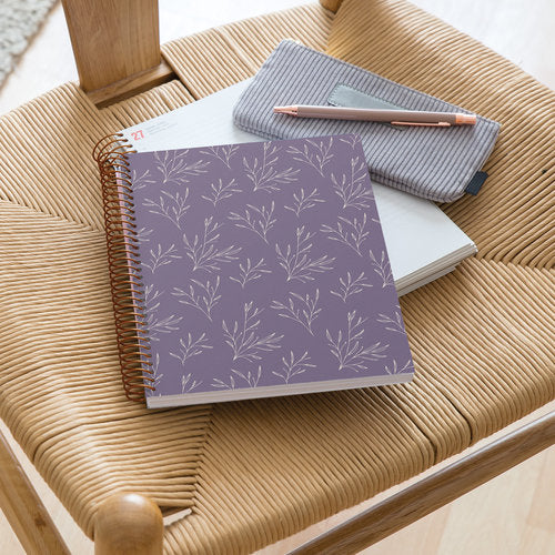 Miquelrius A5 120-Page Horizon Ring Notebook Lilac Garden | School Stationary | Halabh.com