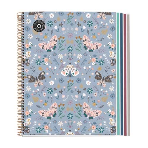 Miquelrius Butterfly Blue A4 Microperforated Notebook | School Stationary | Halabh.com