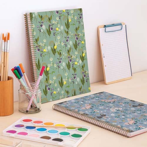 Miquelrius Butterfly Blue A4 Microperforated Notebook | School Stationary | Halabh.com