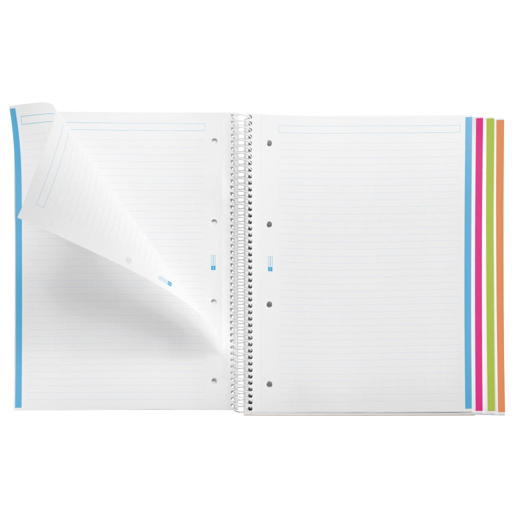 Miquelrius Notebook A4 70g 120L Spiral Line Flower | School Stationary | Halabh.com