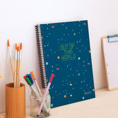 Miquelrius Notebook A4 70g 140L Spiral Line My Space |School Stationary | Halabh.com