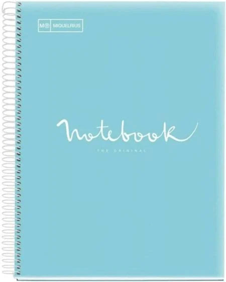 Miquelrius Notebook A5 90g 120sh Spiral Lines Emotions | School Stationary | Halabh.com