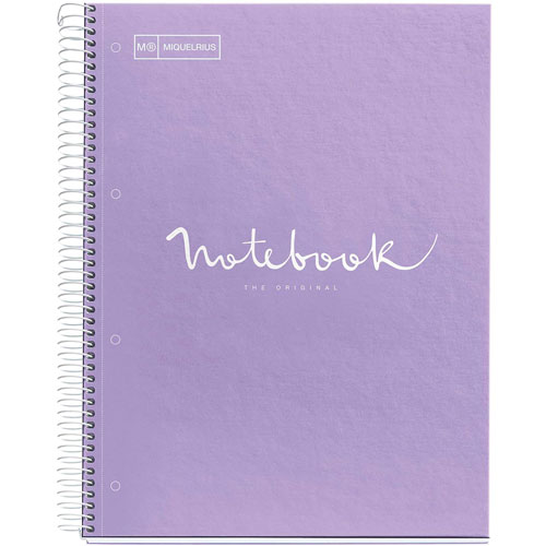 Miquelrius Notebook A5 90g 120sh Spiral Lines Emotions | School Stationary | Halabh.com