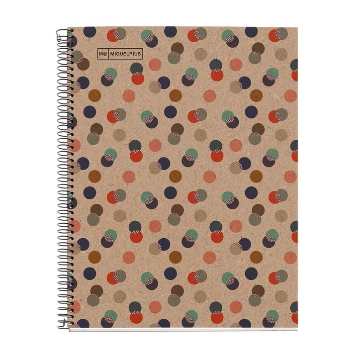 Miquelrius Recycled Eco Notebook A4 with Spiral 80 Sheets | School Stationary | Halabh.com