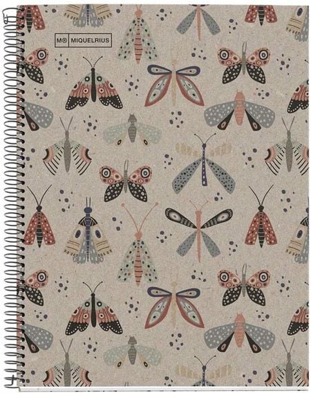 Miquelrius Recycled Eco Notebook A4 with Spiral 80 Sheets | School Stationary | Halabh.com