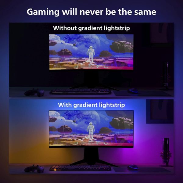 Philips Hue Play Gradient Light Strip for PC Monitors | Best Home Décor Lighting in Bahrain | Home Appliances | Halabh.com 