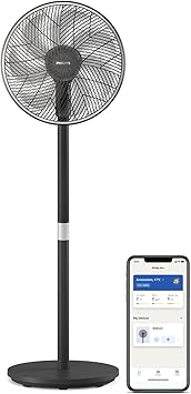 Philips Smart Pedestal Fan 3000 Series  Black | Best Pedestal Fan in Bahrain | Home Appliances & Electronics | Halabh.com