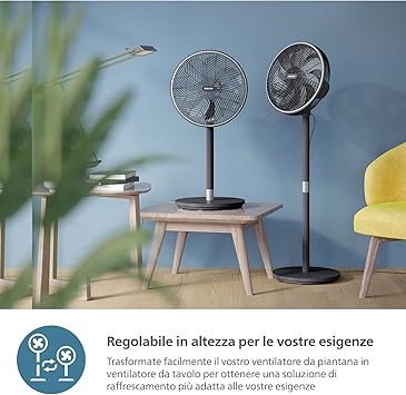 Philips Smart Pedestal Fan 3000 Series  Black | Best Pedestal Fan in Bahrain | Home Appliances & Electronics | Halabh.com