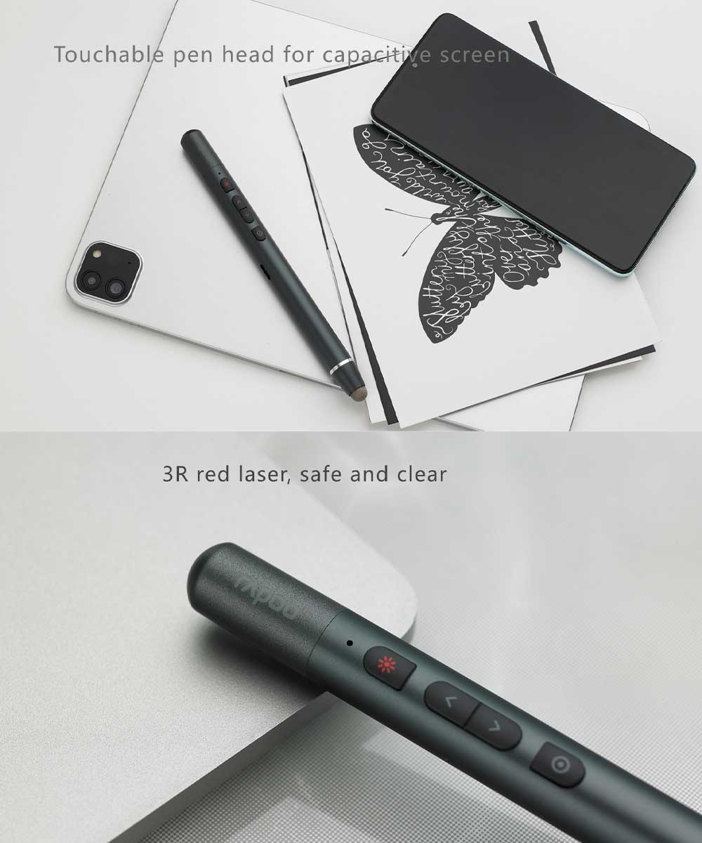 Rapoo XR200 Wireless Laser Presenter - 19918 | Mobile Accessories | Halabh.com