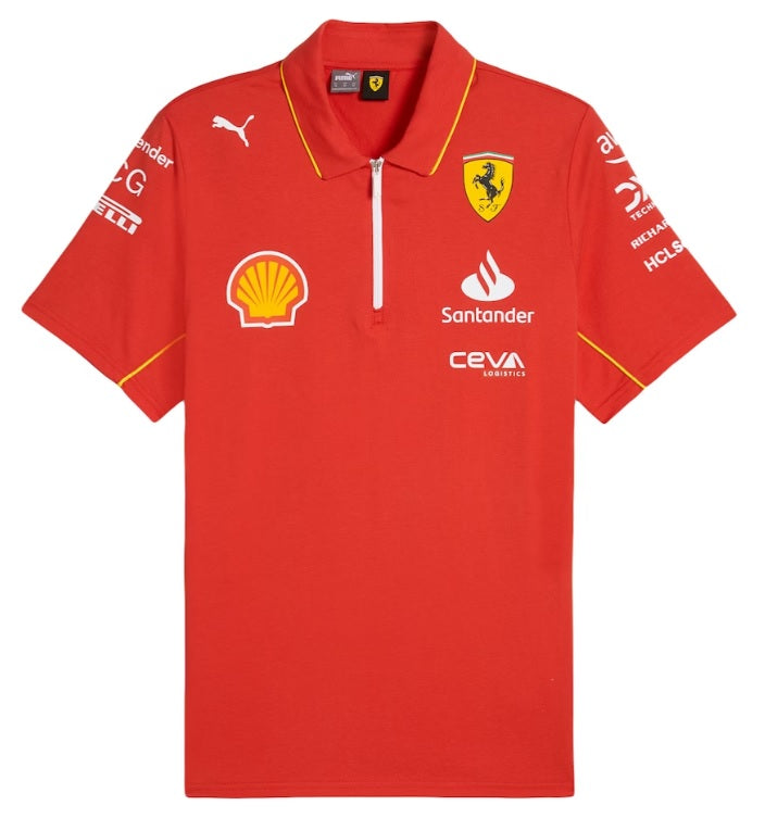 Scuderia Ferrari Team Men's Polo | Men's Clothing | Halabh.com